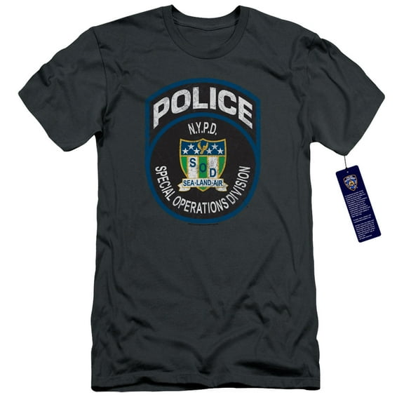 New York City Special Ops Adult 30/1 T-Shirt Charcoal