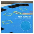thumbnail image 4 of SONGMY Table Foldable 47" Octagon Casino Table Blackjack Texas Holdem Table for 8 Players with Chips Tray and Cup Holders, Blue, 4 of 9