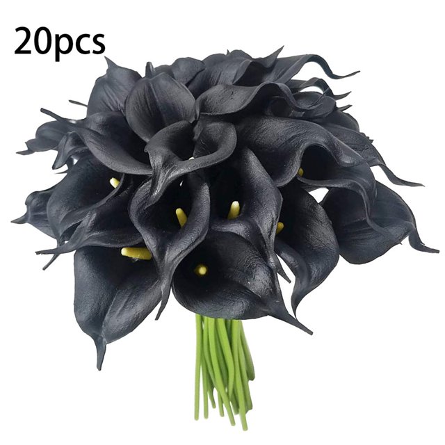 Paquete de flores artificiales Flor de simulación Decoración de mesa de oficina en casa Decoración floral falsa, Blanco, Púrpura 20 piezas Advancent HA8913-05B