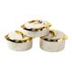 thumbnail image 1 of 3 recipientes térmicos Bento con tapa (1,5 l, 2 l y 2,5 l) Blanco jaspeado, 1 of 9