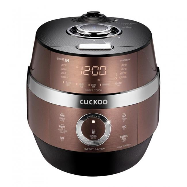Cuckoo CRPJHSR0609F 120 V Stainless LCD Display Electric Pressure Rice Cooker, 10 Cups