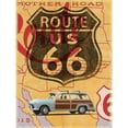 thumbnail image 3 of Fielding, Edward M. 12x14 Black Modern Framed Museum Art Print Titled - Route 66 Vintage Postcard, 3 of 5