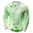 thumbnail image 2 of SBYOJLPB Hauts Décontractés à Manches Longues et Col Rond pour Hommes pour la Saint-Patrick, 2 of 5