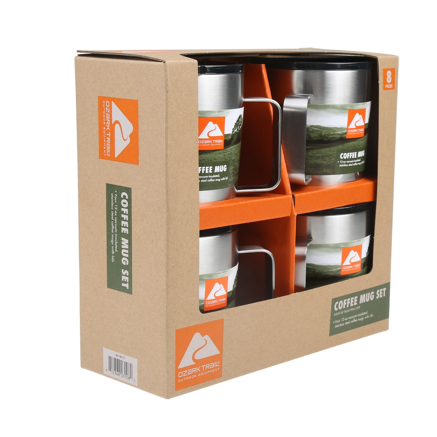 Ozark Trail 4pk 12oz Coffee Mug Set