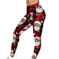 thumbnail image 6 of Qulqfy Christmas Leggings for Women Active Track High Waisted Red Lounge Plus Size Casual Cat Print Leggings Womens Pants Trendy L, 6 of 9