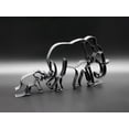 thumbnail image 5 of Elephant Family Desktop Decor – Modern 3D Printed Sculpture in Black – Small Minimalist Art Piece for Office or Home, 5 of 10