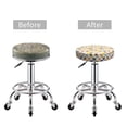 thumbnail image 5 of Susaid Colorful Checkered 1 Print Elastic Bar Stool Cover Personalized Washable Stool Cover for Barbershop Home Bar Kitchen-12 inch, 5 of 7