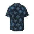 thumbnail image 6 of Lsque Dandelions print Men's Cuban Collar Short Sleeve Shirt Summer Beachwear Casual Button Down Fashionable Vacation Leisure Shirt-XX-Large, 6 of 7