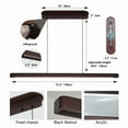 thumbnail image 2 of 51" Premium Walnut Wood LED Pendant Light - Remote Controlled Adjustable Hanging Fixture for Dining Room, Kitchen Island & Living Room, 2 of 10