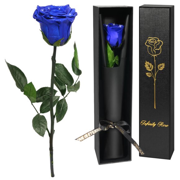 Caja de regalo Yamonic Eternal con forma de flor preservada, 32 cm
