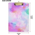 thumbnail image 2 of FMSHPON Marble Galaxy Tie Dye Printing Clipboard Hardboard Wood Nursing Clip Board and Pull for Standard A4 Letter 13x9 inches, 2 of 7