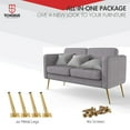 thumbnail image 6 of 8 inch / 20cm Metal Furniture Legs, Tchosuz Pack of 4 Mid Century Modern Oblique Tapered Replacement Feet for Home DIY Projects Table Sofa Couch Chair, 6 of 6