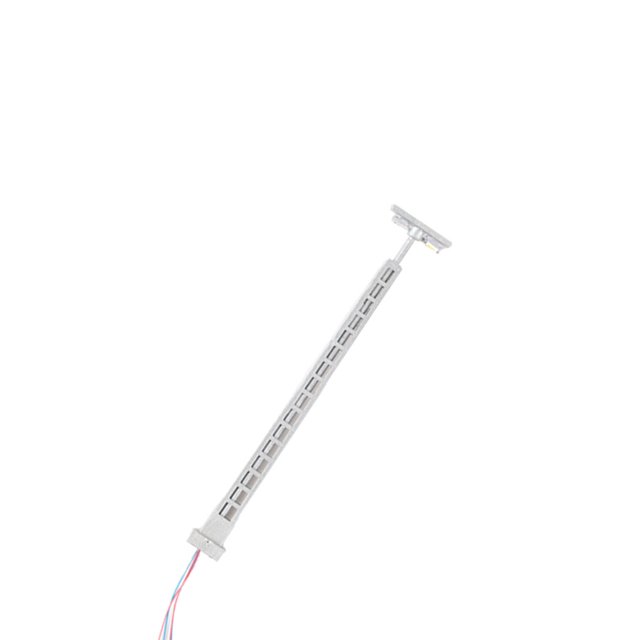 Model Railway Lamp Micro-Landscape Layout Props LED Lamppost Park Decoration Miniature Ladder Streetlights Crafts Silver(White Light)