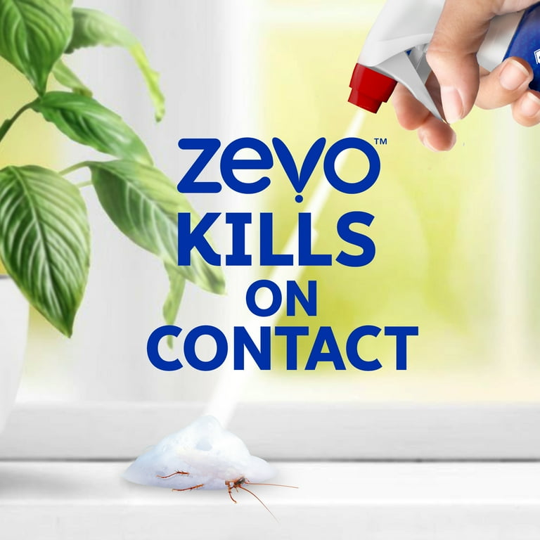 Zevo Roach Killer Trap & Kill Foam Spray for Roaches, Ants