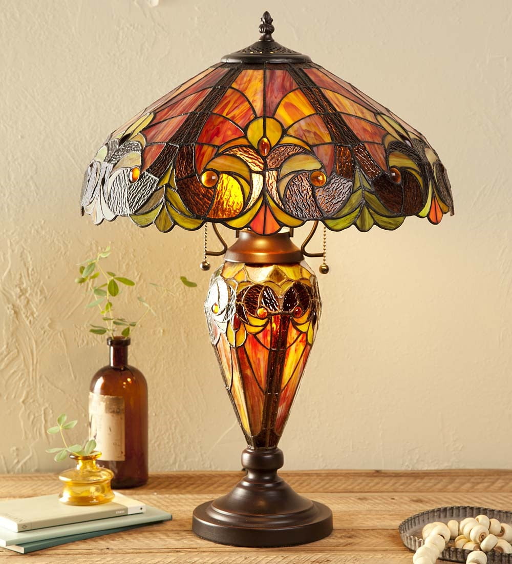 Wind & Weather TiffanyInspired Stained Glass Lamp