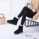 thumbnail image 3 of Botas de nieve de tubo corto con tacón plano para mujer, talla grande, otoño e invierno, nuevas, planas, viejas, gruesas, con forro polar, cálidas, de algodón, 3 of 5