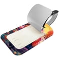 thumbnail image 2 of Square 2Pack PU Leather Unicorn Cruise Luggage Tag with Privacy Cover and Name ID Tag for Travel Handbags Backpacks Luggage Tags, 2 of 6