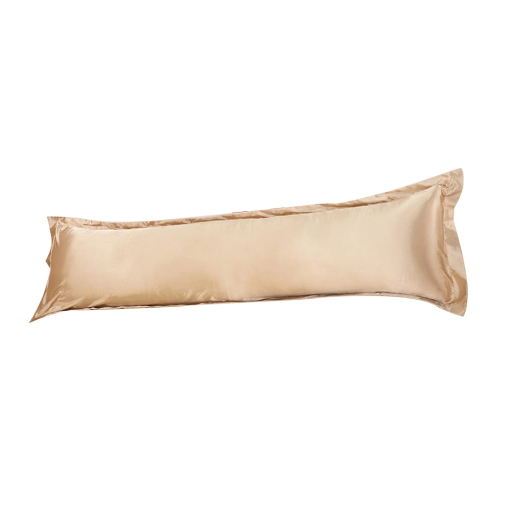Premium Silk Pillowcase Case Body Pillow Protector Cover 48x150cm White 