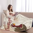 Blanket Thanksgiving Lightweight Flannel Throw For Sofa, Bed, Travel