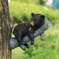 thumbnail image 3 of Simulación Animal Adornos Oso Negro Abrazando Árbol Estatua Patio Al Aire Libre Decoración Simulación Jardín Colgante de Pared, 3 of 9