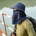 thumbnail image 7 of Sun Protection Hat, TeqHome Anti-UV Hat with Removable Neck Face Cover for Hiking Fishing Traveling, 7 of 7