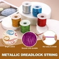 thumbnail image 3 of Uxcell Hair Strings for Braids (100m 1/8 Inch) - Metallic Hair Braiding String Band Hair Wrap String Dreadlock Braiding Rope, for Hair Braiding Twist, Dark Purple, 3 of 7