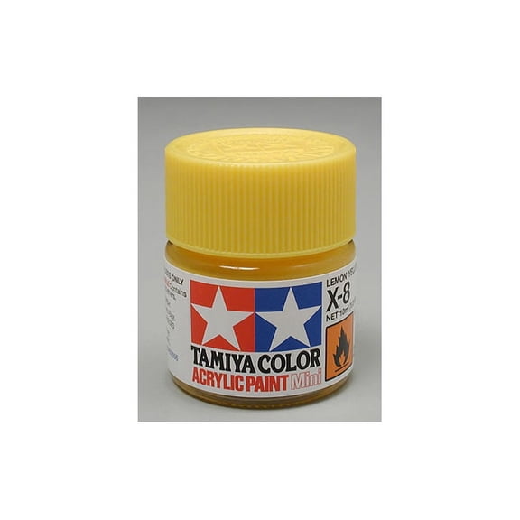 Tamiya 81508 Acrylic Mini X8 Lemon Yellow 1/3 oz TAM81508