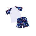 thumbnail image 5 of GXFC Kids Boys Summer Swimsuit Big Boys Short Sleeve Dinosaur Print Top+Short Pant Bathing Suit Children Boys Casual Swim Cover Up Swimwear Beachwear 2Pcs 2-12T, 5 of 6