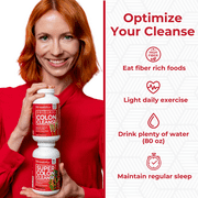 Health Plus Super Colon Cleanse 120 Day Supply of Gentle Gut Cleanse Detox, Psyllium Husk, Probiotics for Constipation Relief & Digestive Support, 480 Capsules