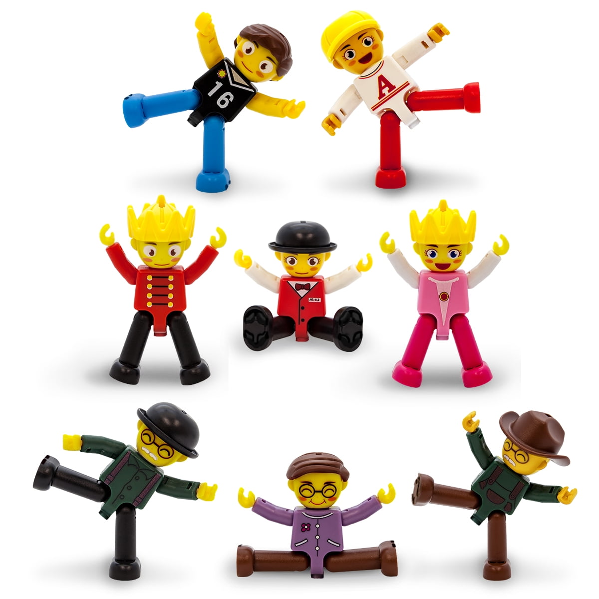 PicassoTiles Magnetic 8 Piece Character Action Figures - Toddler