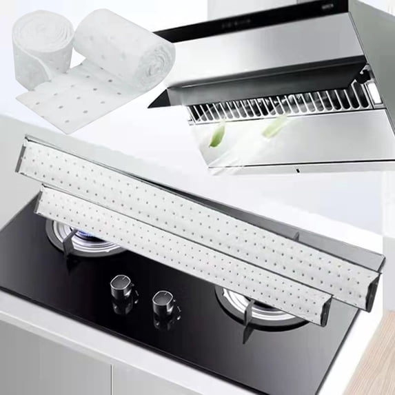 Reheyre 5Pcs/Bag Range Hood Cotton Sliver Side Suction Oil Absorbent Cotton for Cooking