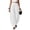 BTU46-White, variant on VV AVEORS Linen Barrel Pants Women Wide Leg High Waisted Balloon Pants Cotton Casual Summer Beach Travel Boho Baggy Palazzo Trousers Brown XL