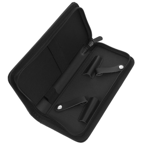 LEORX Scissor Cases Scissors Tool Storage Bag Black Pu 1Pcs