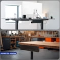 thumbnail image 5 of VIVO Black Under Desk 17" Cable Management Tray, Wire Organizer, Cord Holder, 5 of 9