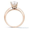 thumbnail image 4 of Round Cut Forever Brilliant Moissanite 6-Prong Solitaire Engagement Ring in 14k Rose Gold, 4 of 5