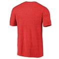 thumbnail image 3 of Men's Red Heather Mississippi Ole Miss Left Chest Distressed Logo Tri-Blend T-Shirt, 3 of 3