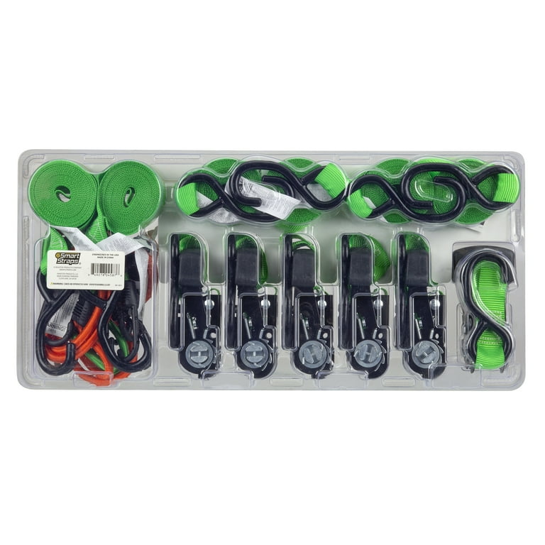 14 ft. x 1 in. Ratchet Tie Down Strap Kit (6-Pack) 14 ft. x 1 in. Ratchet Tie Down Strap Kit (6-Pack)