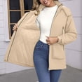 thumbnail image 5 of Raincoat for Women Waterproof with Hood Lightweight Fleece Raincoat for Hiking Trendy Windbreaker Outdoor Rain Jacket, 5 of 7