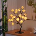 thumbnail image 1 of SURJDE Rose Tree Lamp, Tabletop Colorful LED Rose Flower Tree, Colorful Light Up LED Rose Tree Table Lamp, Artificial Flower Night Light Bedroom Decoration, Multi Color Light Decorative (Col, 1 of 7