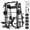 M11 Home Gym package-Black (bench & 260LBS plates & accessories), variant on Mikolo M11 Smith Machine, Complete Starter Home Gym Package, 2200 lbs Power Rack with 230LBS Plates and Weight Bench, Total Body Strength Training Cage