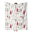 thumbnail image 3 of Ganfancp Christmas Flannel Printed Blanket New Office Nap Blanket Fleece Blanket Leg Blanket Warm Sofa Blanket Ofertas Del Día Manta*1, 3 of 6