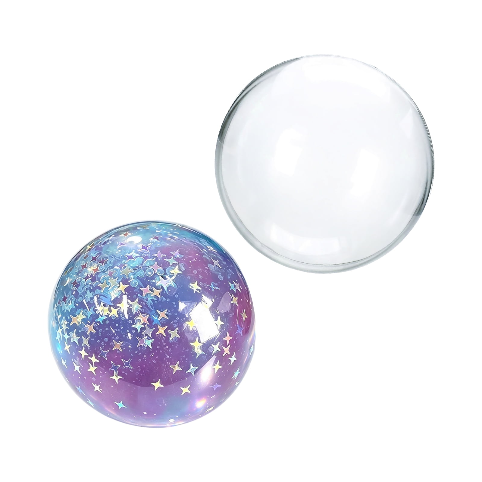 Fruit Glitter Water Squish Stress Balls, Clear Liquid Filled Squeeze Fidget Toy, Anti-Anxiety Sensory Stress Relief Balls for Kids Party Favors Classroom Rewards