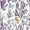 Purple Floral, variant on Dznils Boho Floral Fabric Shower Curtain, Modern Bathroom Curtain with 12 Hooks, 72" x 72", White