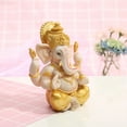thumbnail image 4 of Hindu Lord Statue - Indian Elephant God Painting Figurines, 4 of 7