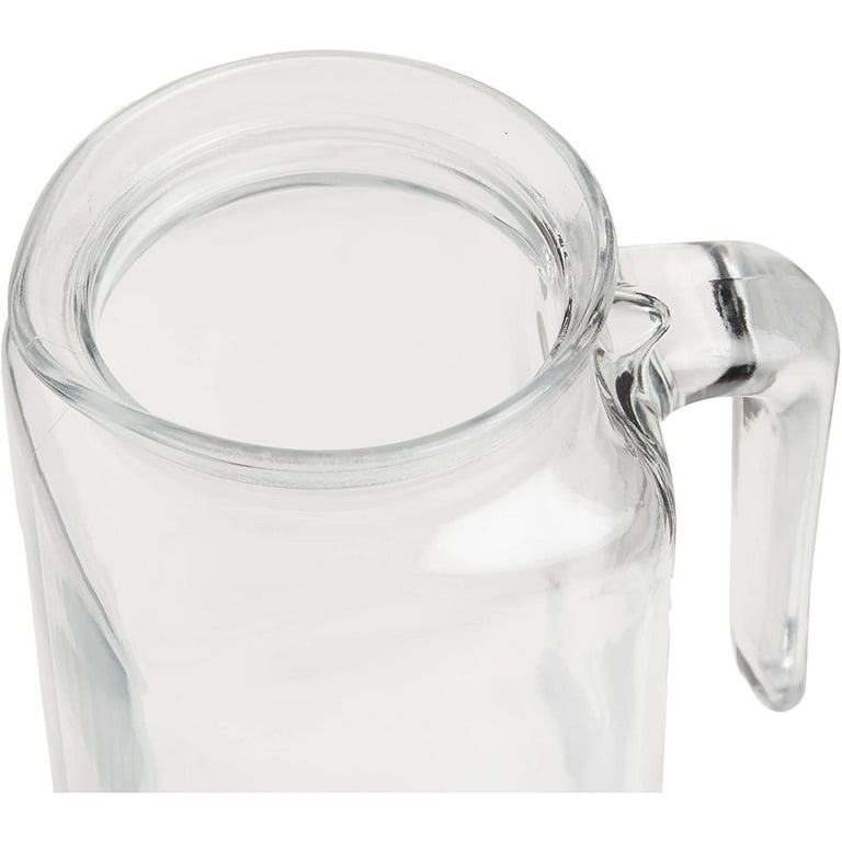 Glass Pitcher, 75 Ounces Glass Pitcher with Lid, Fridge Door Water Pitcher  with Free Brush, Heat Resistant Glass Water pitcher with Spout, Iced Tea