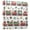 Christmas-themed Red Train Pattern, variant on Photo Album 11.8x11.2 Inch Leather Cover Photo Book Scrapbooking Albums for Weddings Birthdays Anniversaries Christmas Penguins and Cars Pattern