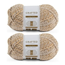 Crafted by Catherine Beige Multi Cozy Twist Bulky Yarn, 345 yards, 8.8 oz/250g (2 Pack)