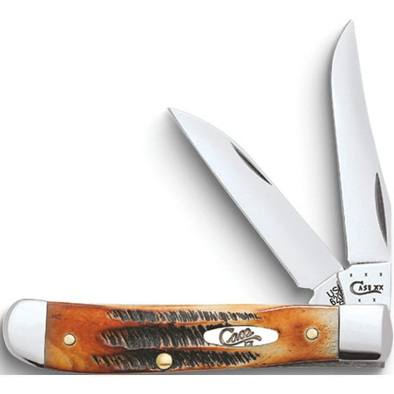Fashion Case Bone Stag Mini Trapper With Wharncliff Blade Knife Made In United States gm13769
