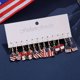 thumbnail image 4 of Fourth of July Pendant Earrings, Patriotic Earrings for Independence Day, American Flag Jewelry, Red, White, and Blue Earrings for 4th of July Celebrations, 4 of 4