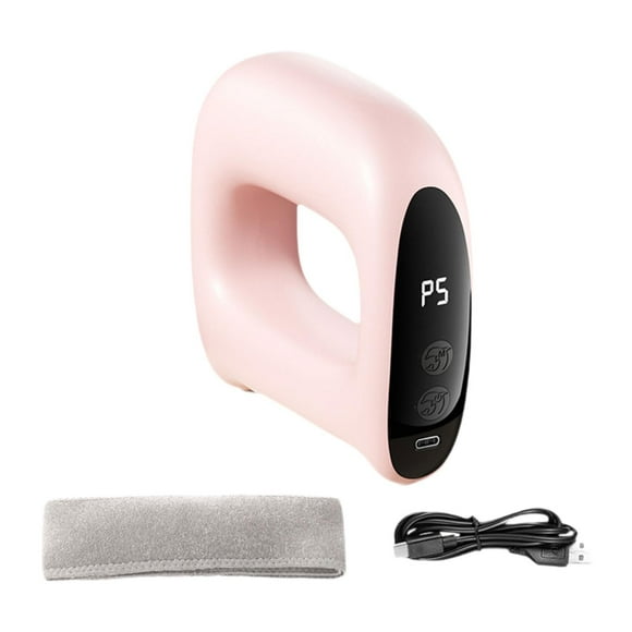 Vibrador corporal portátil de 5 velocidades con vibración eléctrica y cinturón muscular para fitness Rosa